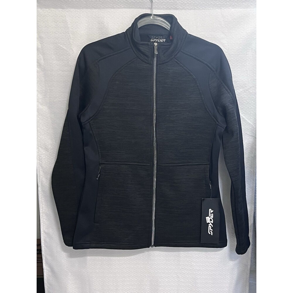 NWT Spyder Encore Full Zip Performance Jacket Womens M Black Fall Retail $169